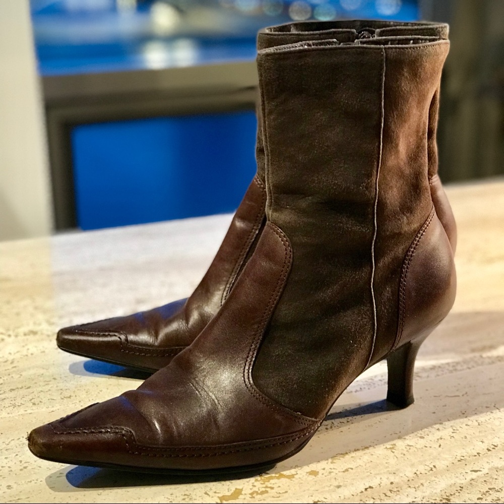 Gorgeous Audrey Brooke Leather+Suede Boots
